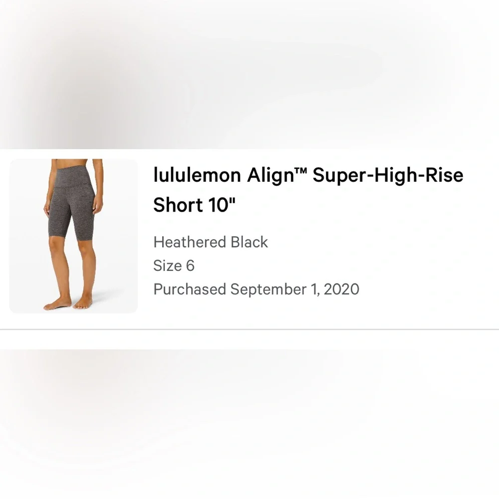 Lululemon Align 10” Biker Short - Picture 4 of 4